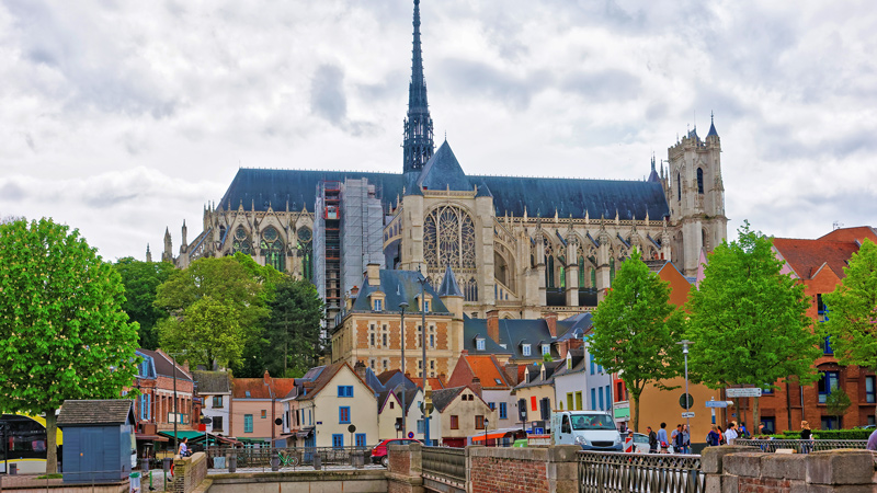 Flucht aus der Stadt Amiens