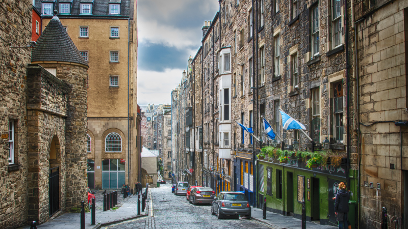 Flucht aus der Stadt Edinburgh