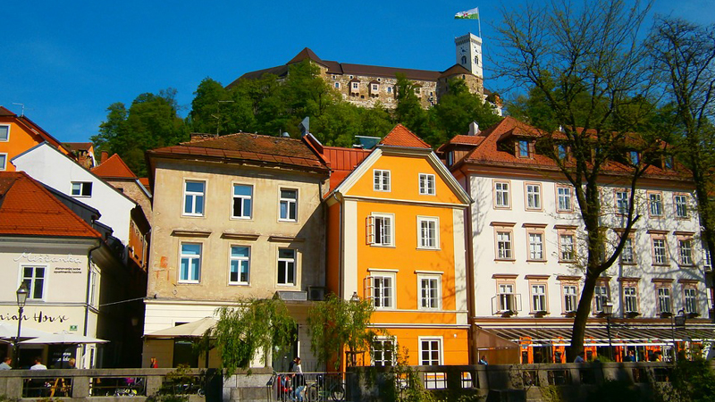 Flucht aus der Stadt Ljubljana