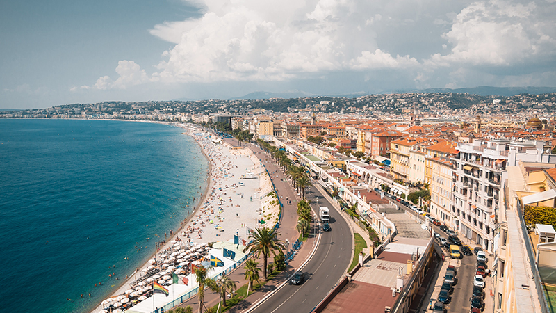 Flucht aus der Stadt Nizza