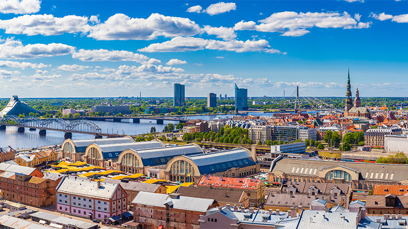 Flucht aus der Stadt Riga