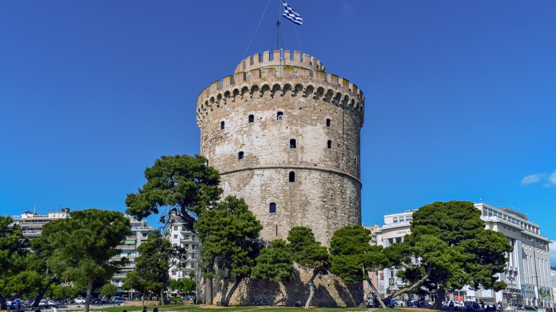 Flucht aus der Stadt Thessaloniki